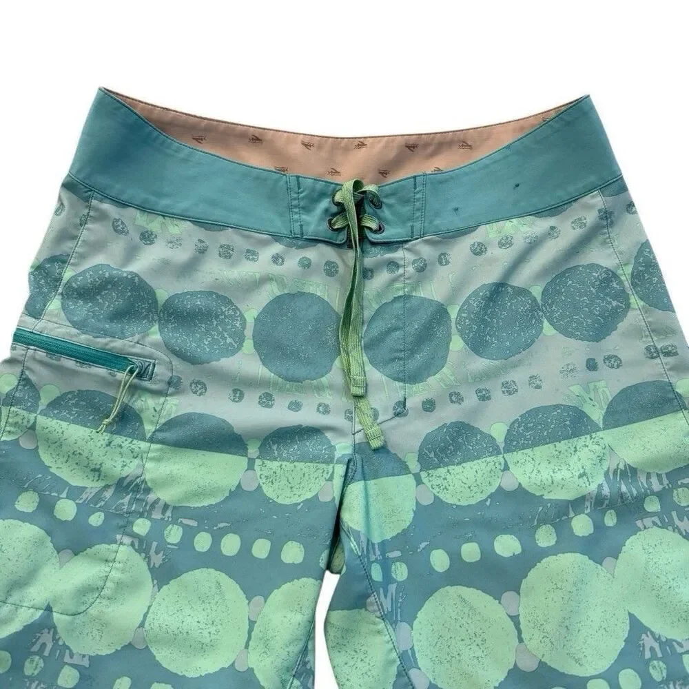 Patagonia Men's Stretch Planing Board Short Size 32 Green Blue 9